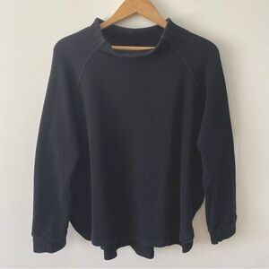 Blondie Apparel black turtleneck long sleeve waffle sweater Canada size small